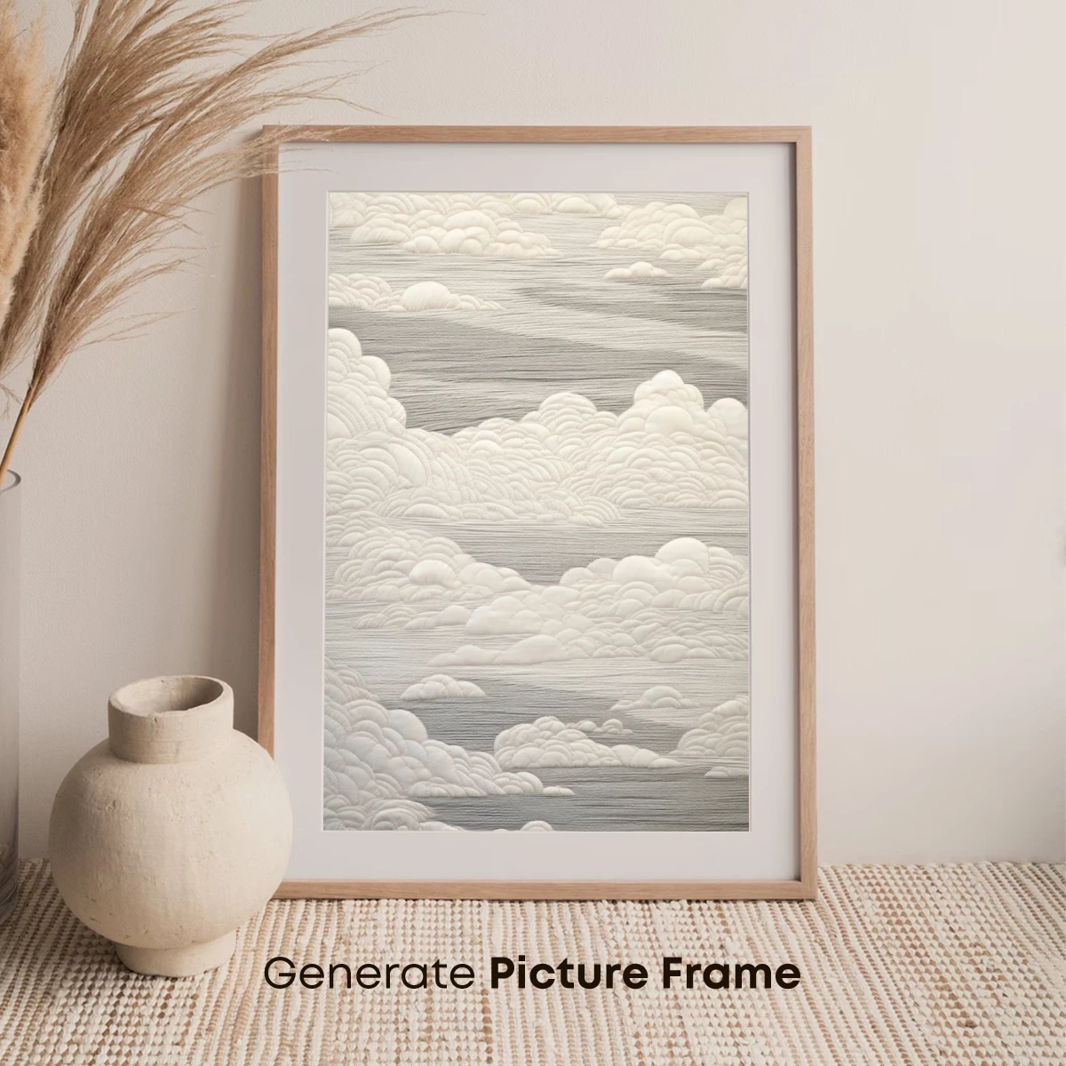 Ethereal Cloud Layers: Textured Serenity - Image 7
