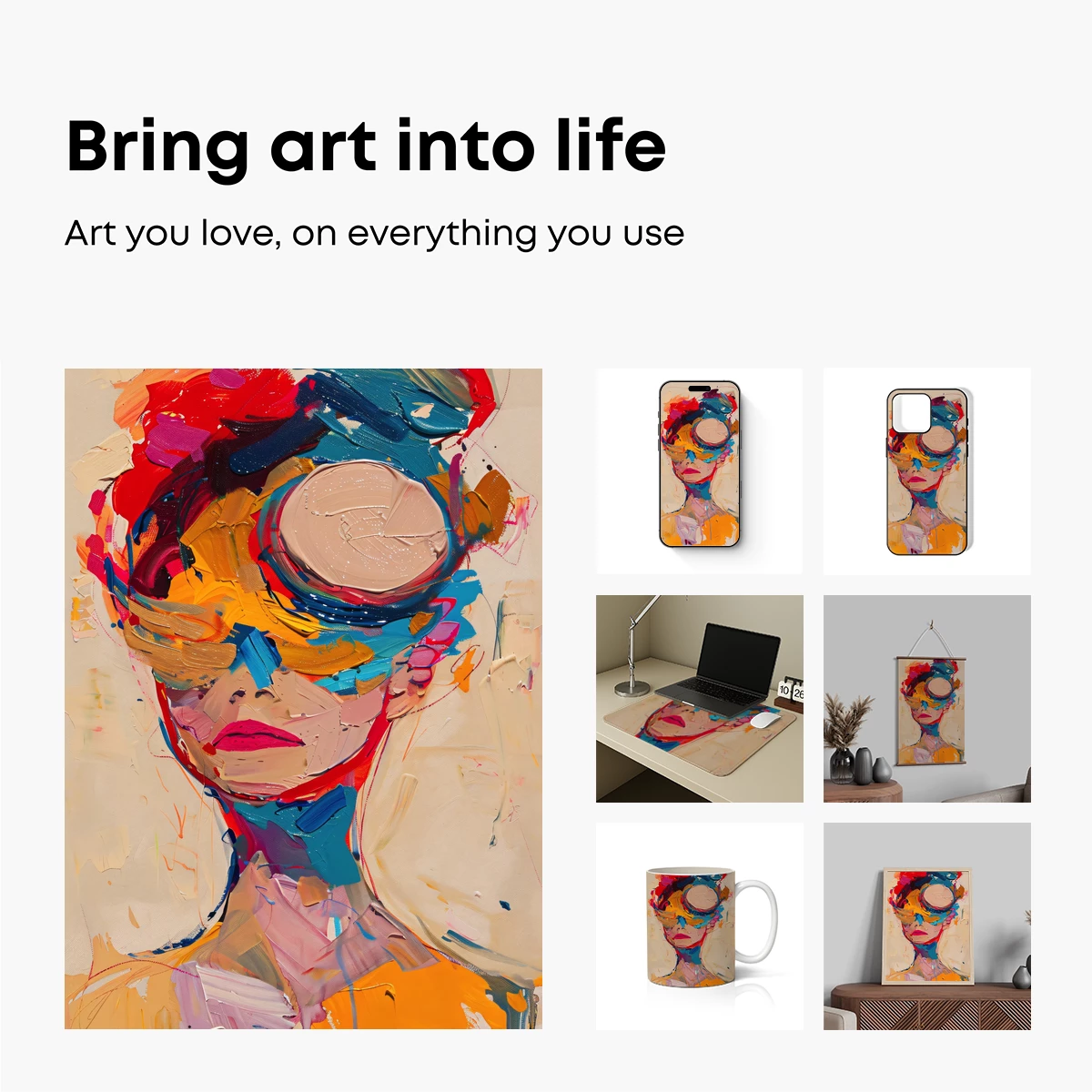 Abstract Portrait in Vibrant Chaos - Image 2