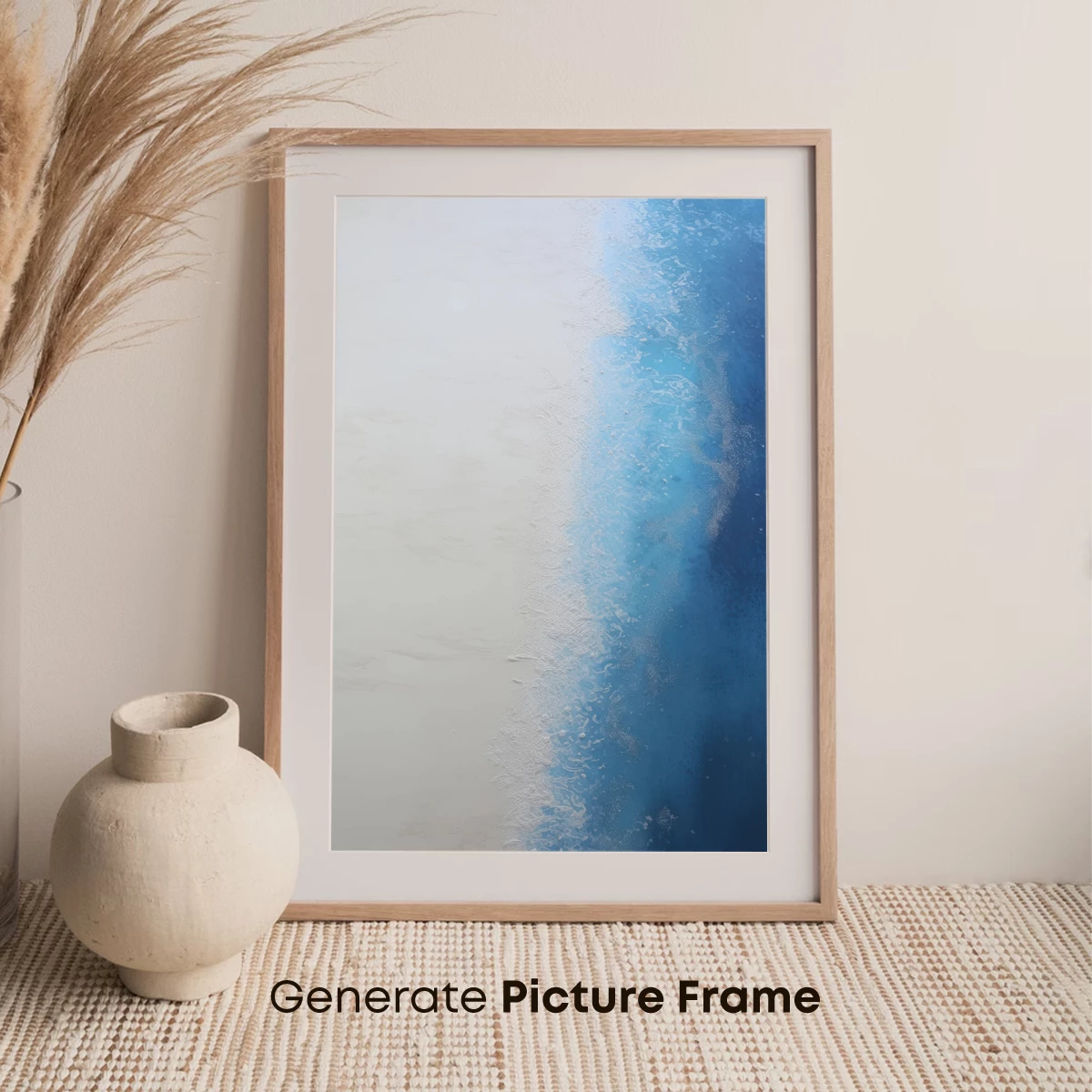 Eternal Shoreline: Serene Sand Meets Azure Waves - Image 7