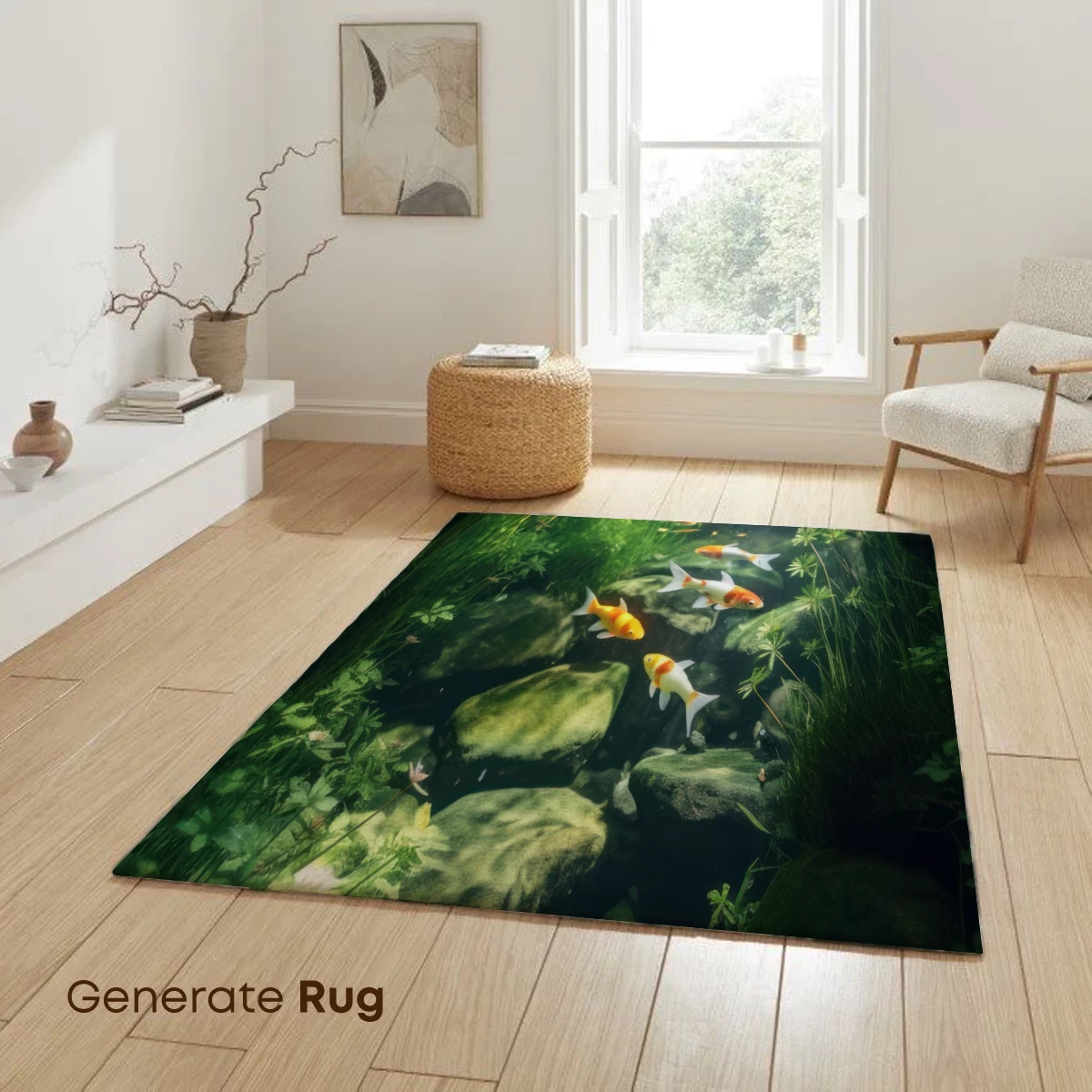 Enchanted Koi Pond: Serene Underwater Symphony - Image 6