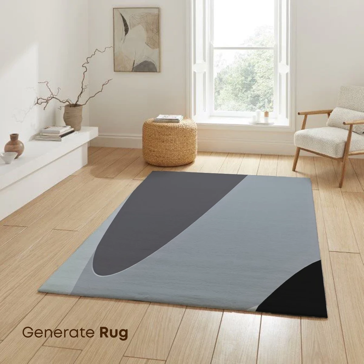 Abstract Flow: Gray and Black Elegance - Image 6