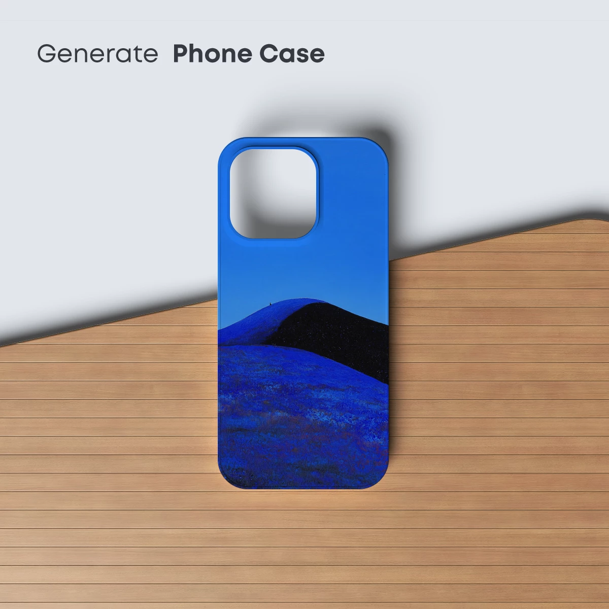 Blue Horizon Odyssey: A Minimalist Landscape - Image 3