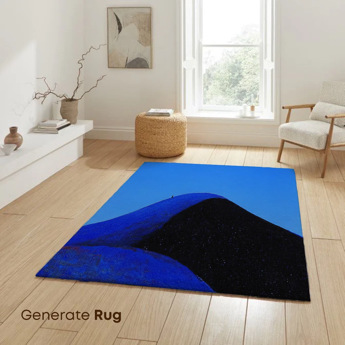 Blue Horizon Odyssey: A Minimalist Landscape - Image 6