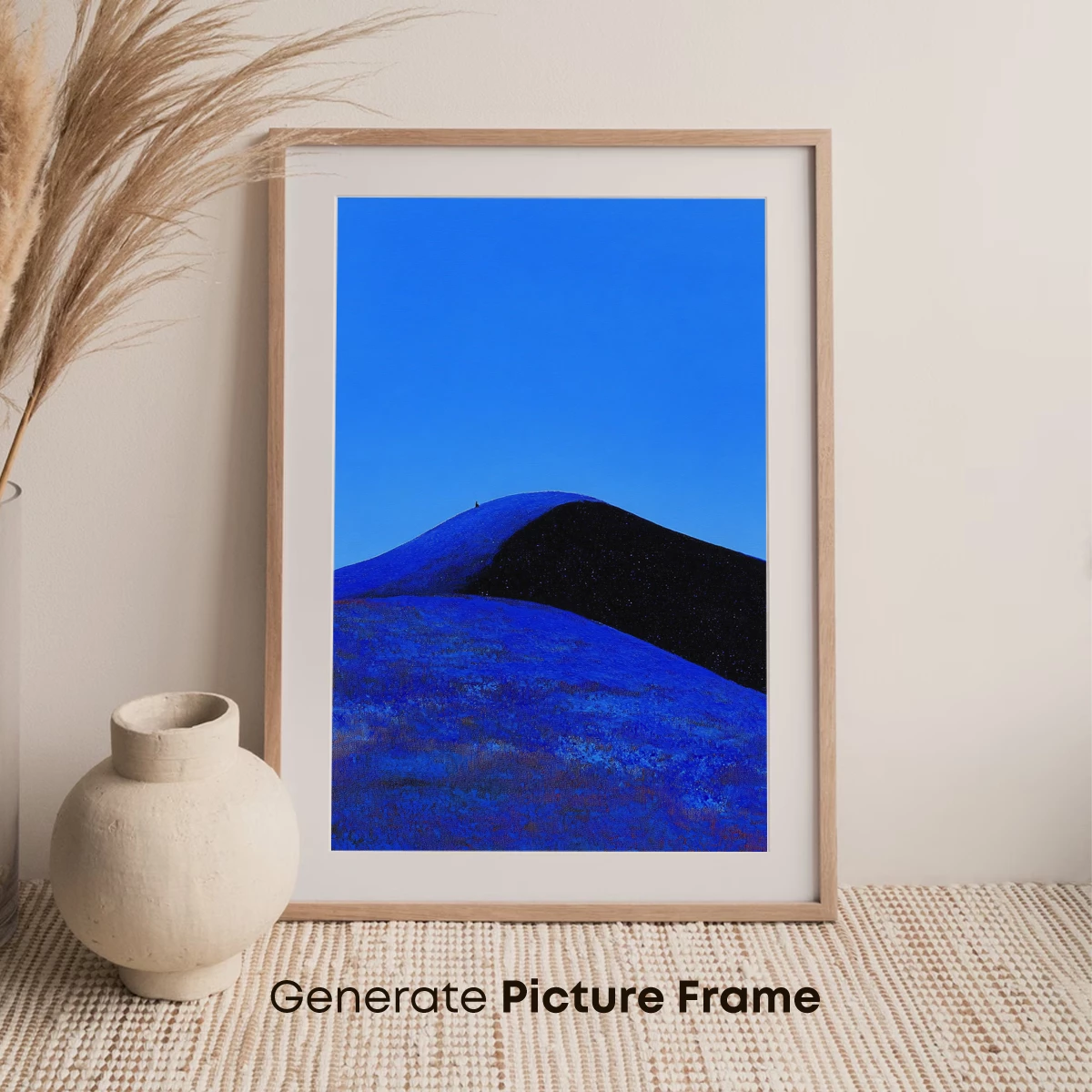 Blue Horizon Odyssey: A Minimalist Landscape - Image 7
