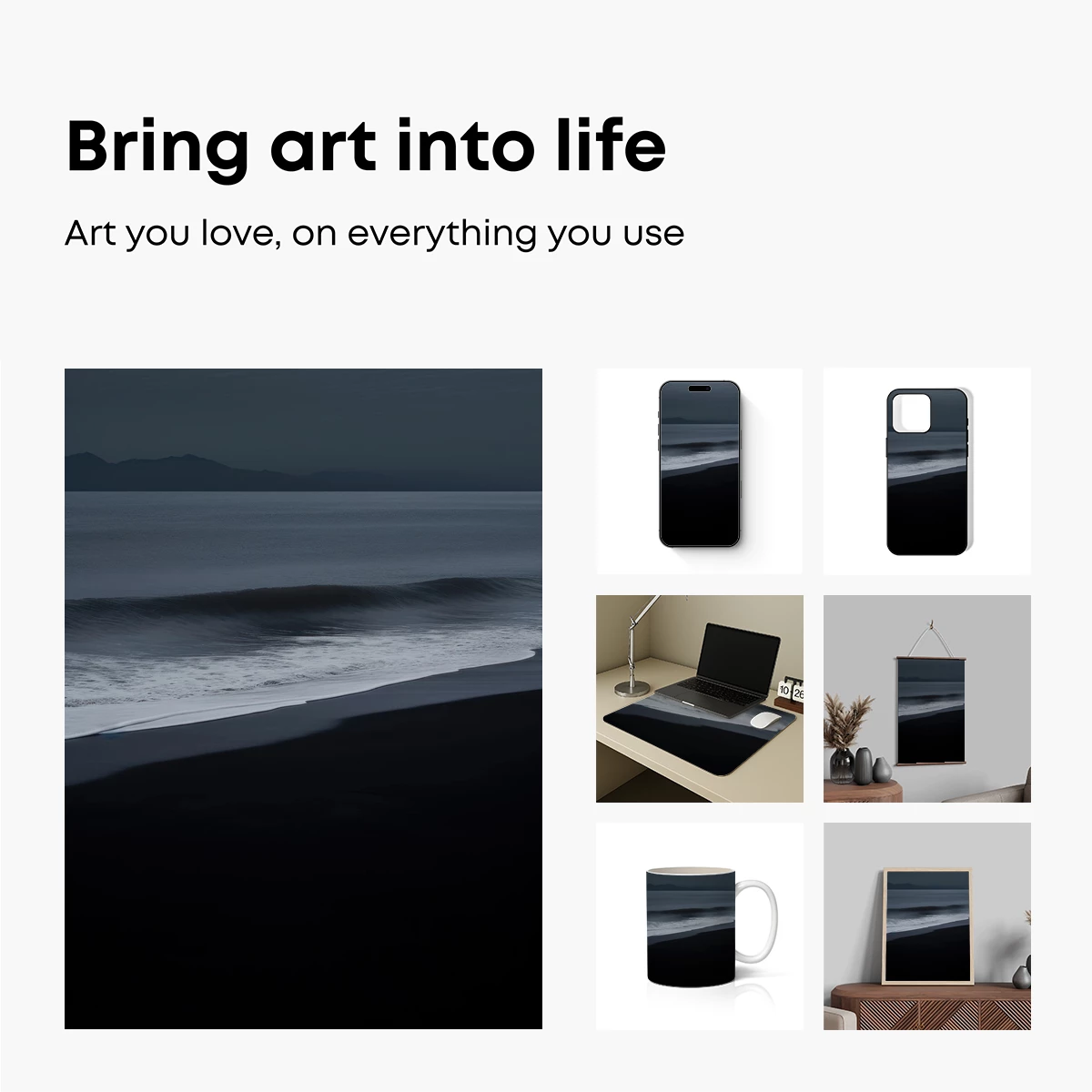 Eternal Twilight: Dark Sands and Serene Waves - Image 2
