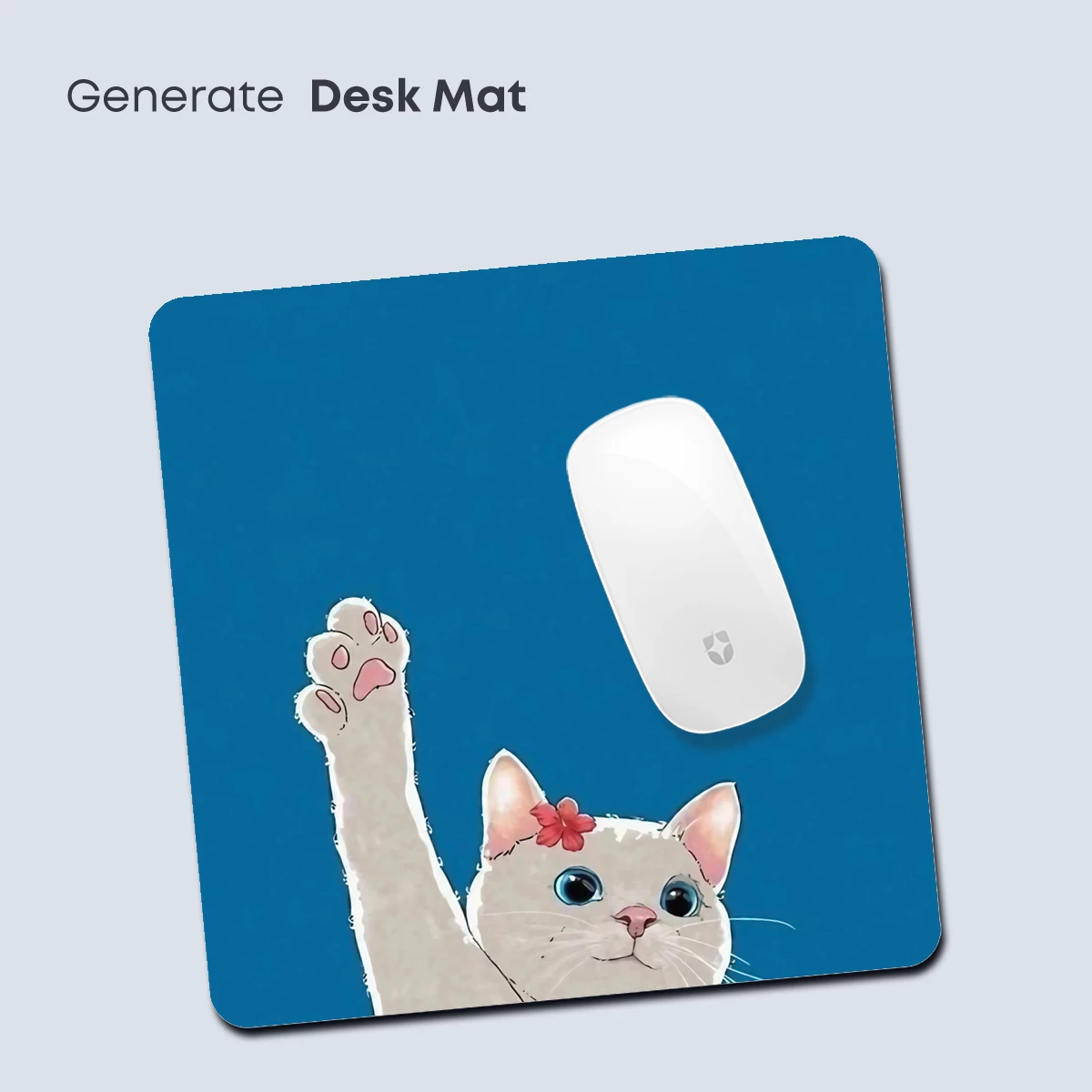 Cheerful Cat Waving: Whimsical Cartoon Art - Image 4