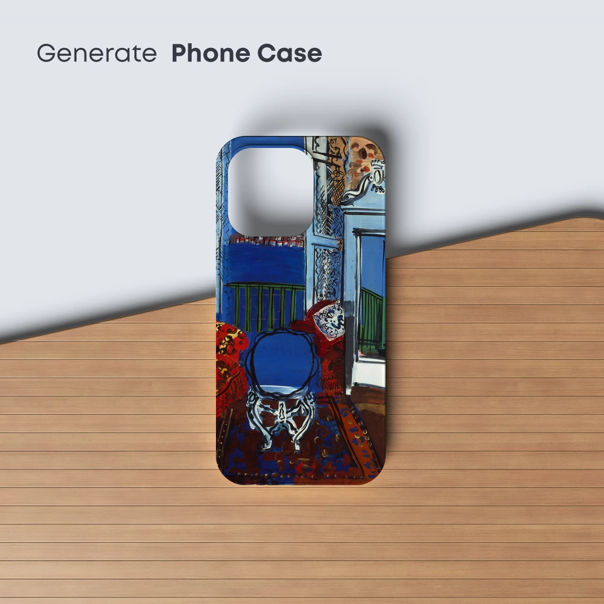 Dufy's Blue Balcony: A Vivid Mediterranean Dream - Image 3