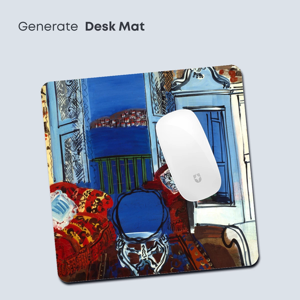 Dufy's Blue Balcony: A Vivid Mediterranean Dream - Image 4