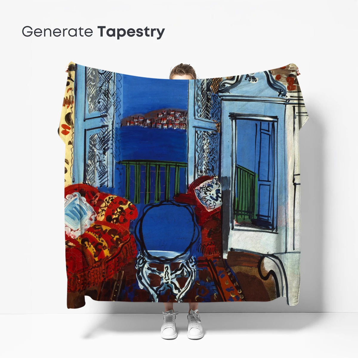 Dufy's Blue Balcony: A Vivid Mediterranean Dream - Image 5