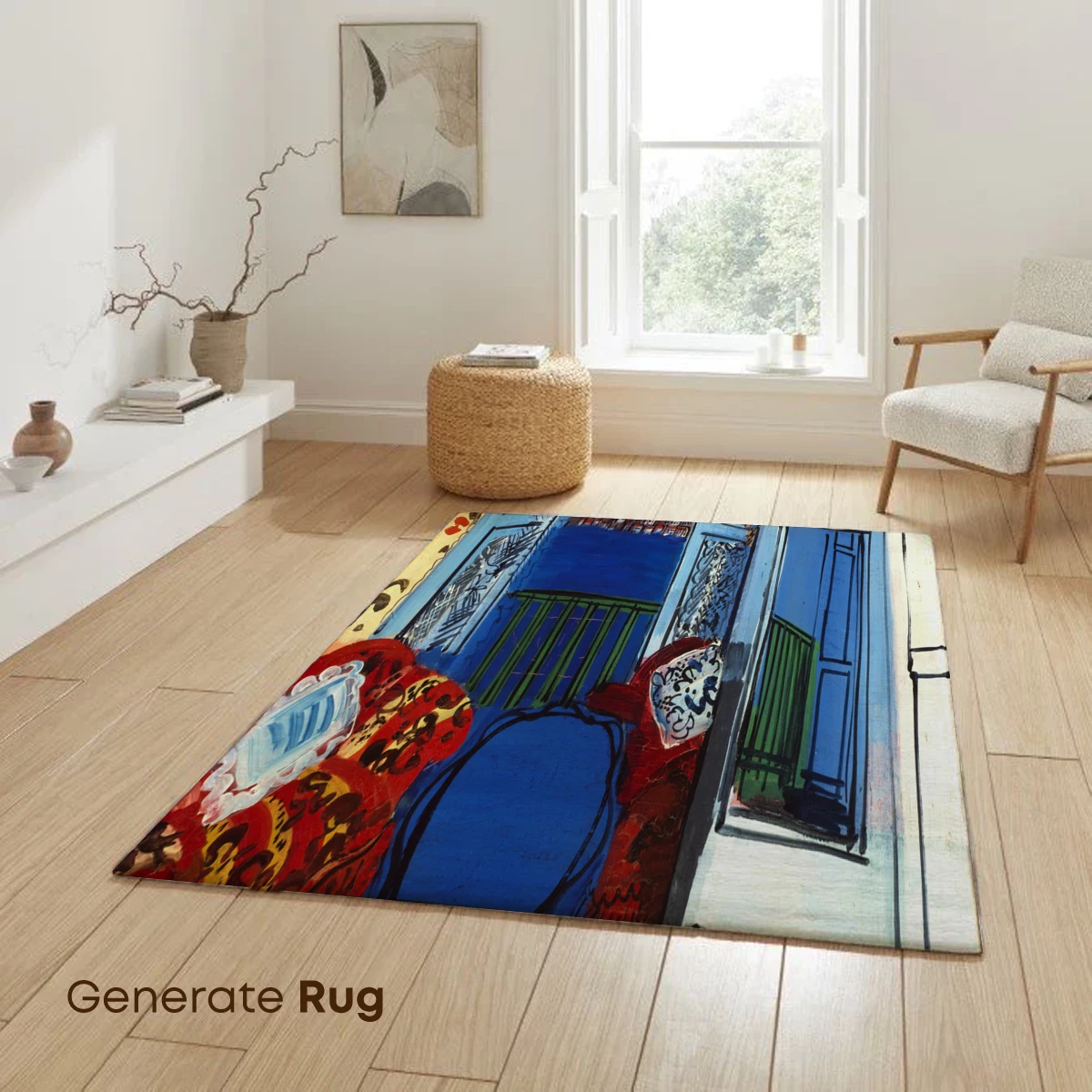 Dufy's Blue Balcony: A Vivid Mediterranean Dream - Image 6