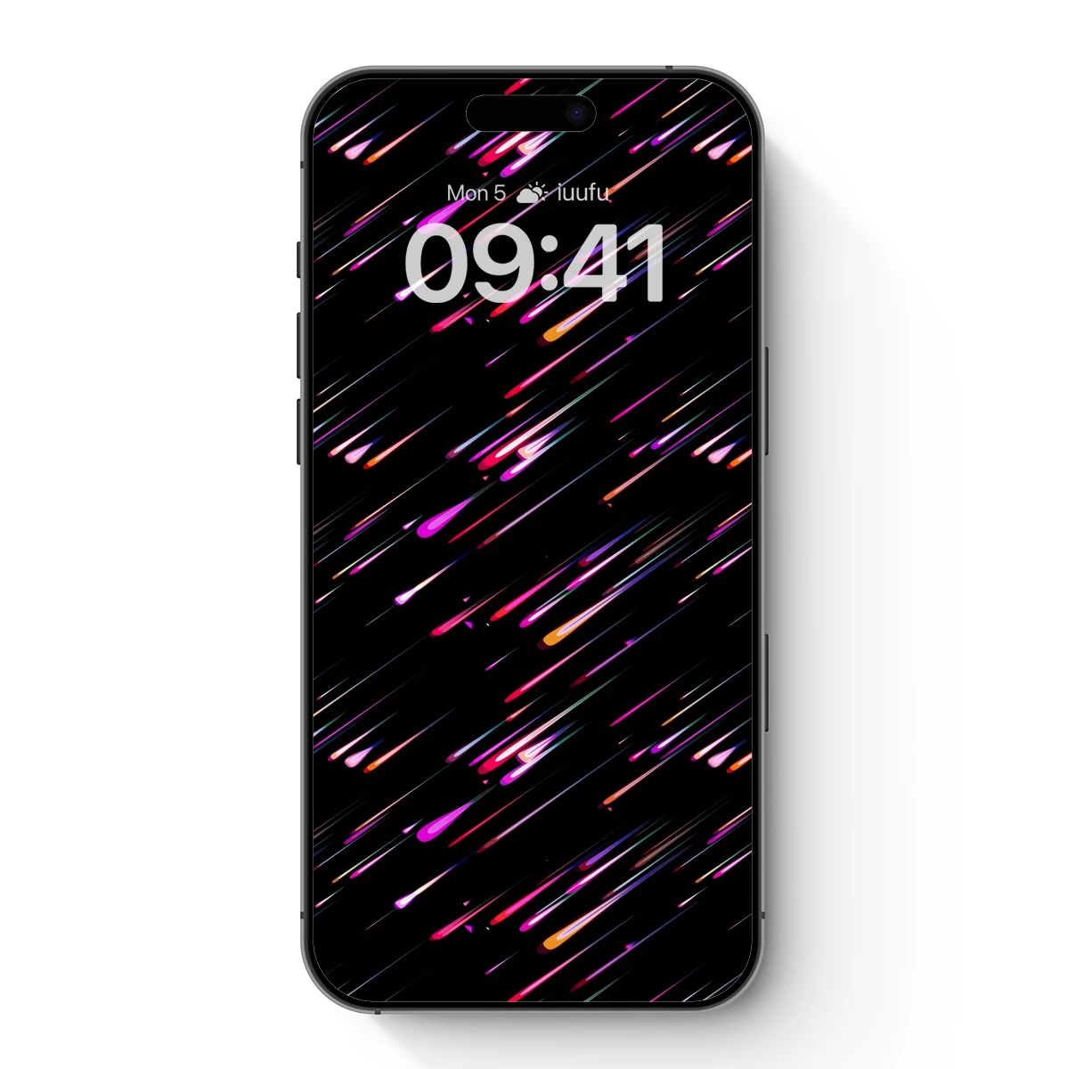 Meteor Shower Symphony: Neon Trails in Nightfall