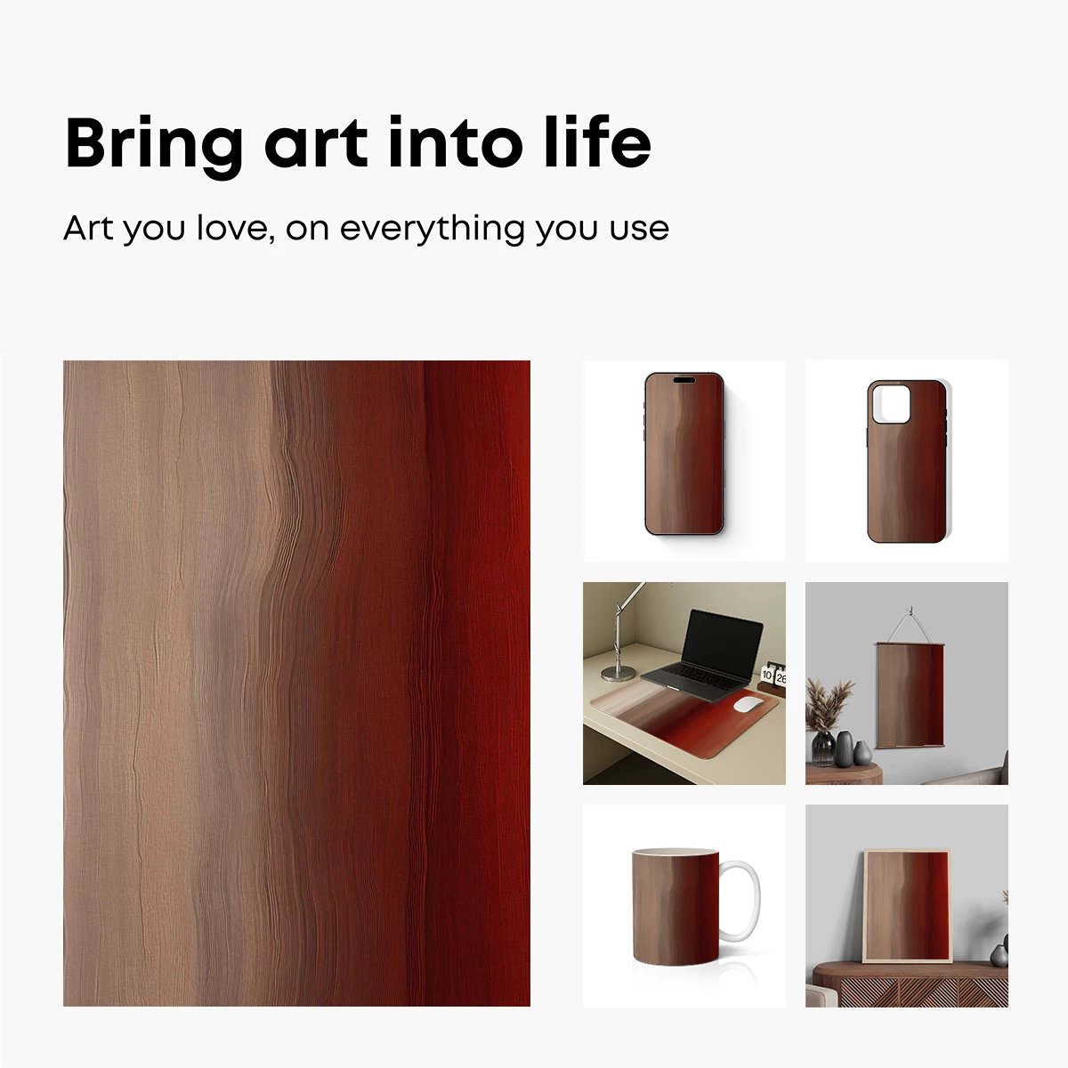 Gradient Odyssey: Earth Tones Merge into Sunset Gradient Odyssey: Earth Tones Merge into Sunset