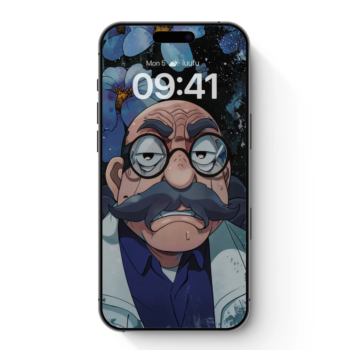 Eccentric Scholar with Floral Whimsy