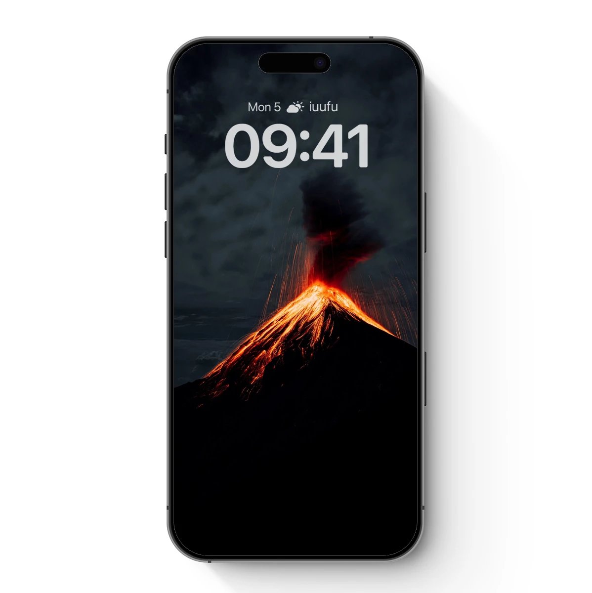 Erupting Night Volcano: Lava's Fiery Dance