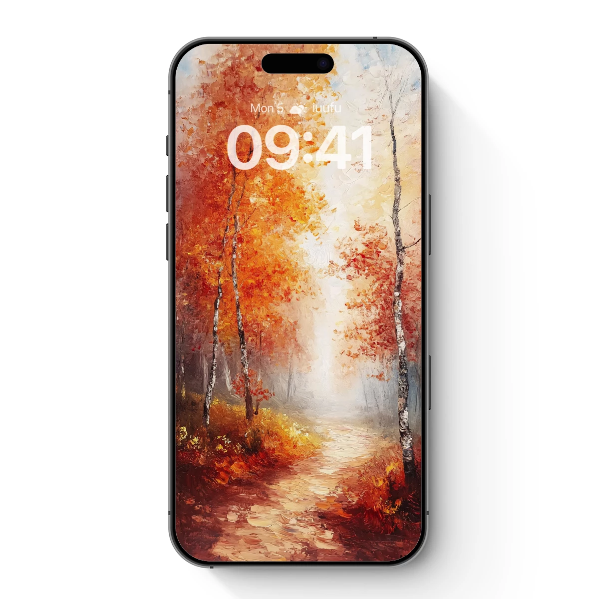 Autumnal Pathway in Impressionist Glow