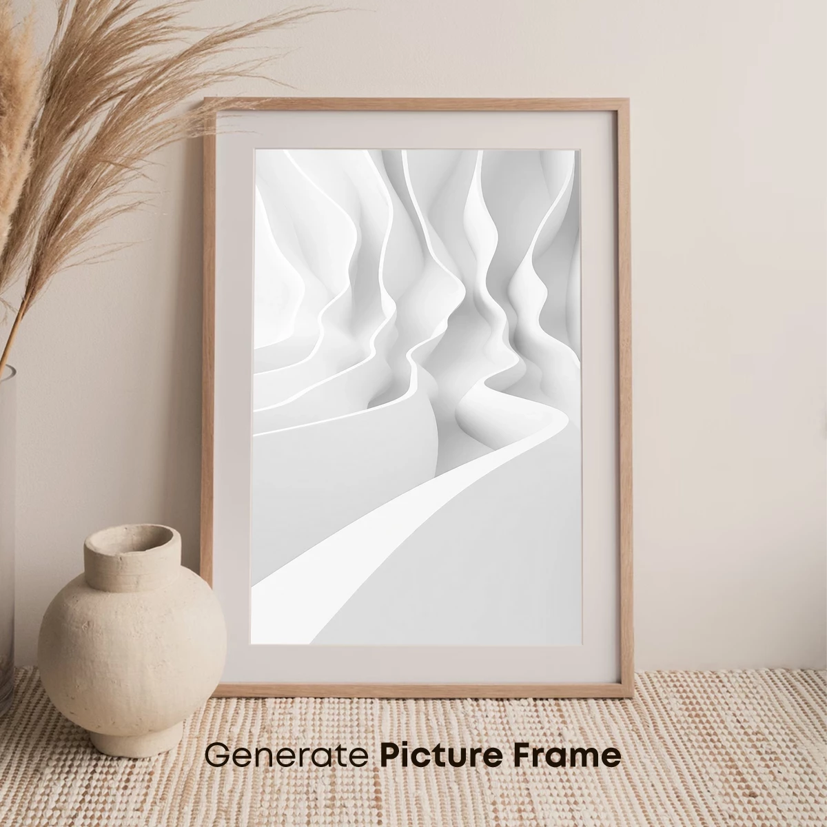 Elegant White Waves: A Sculptural Odyssey - Image 7