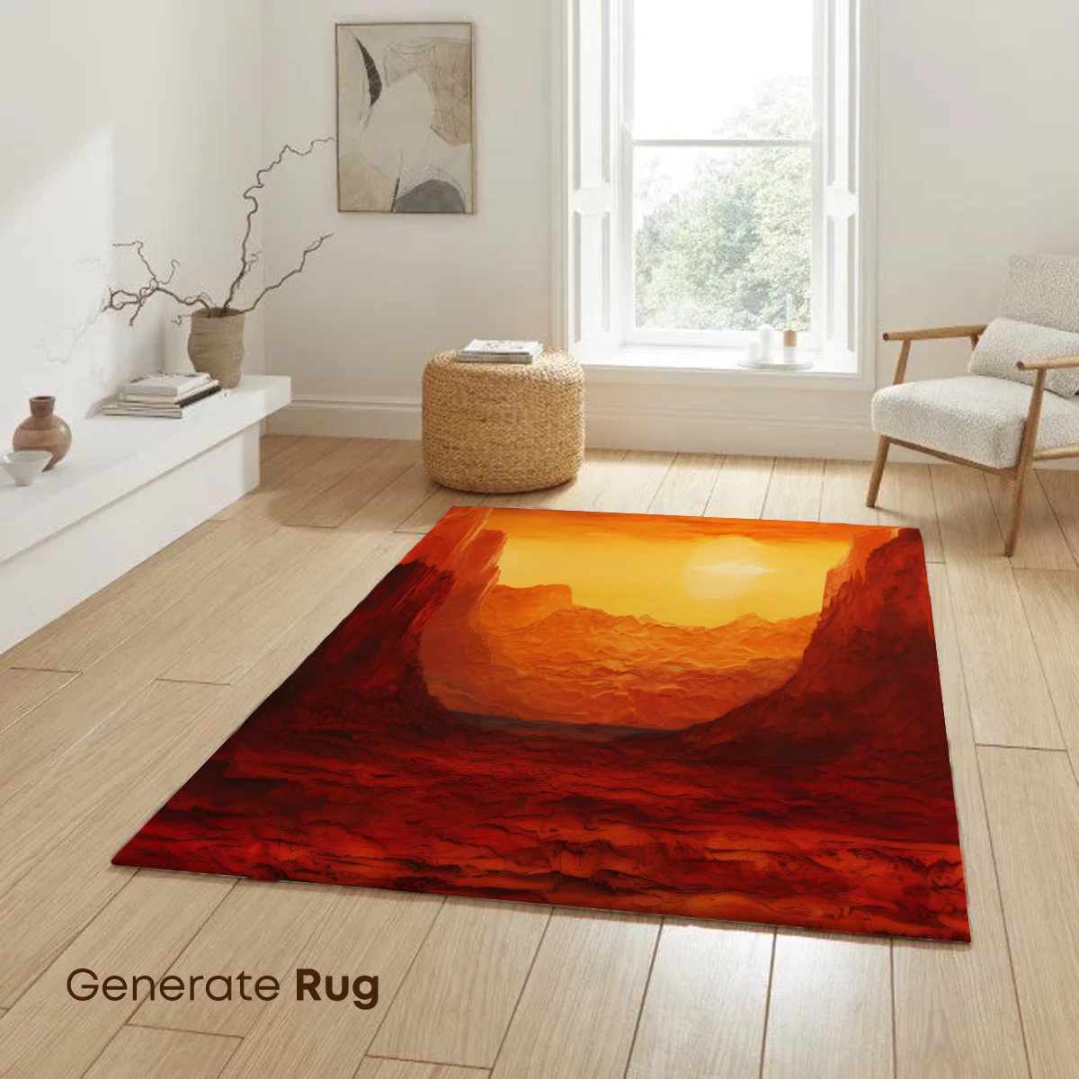 Crimson Canyon Sunset: A Fiery Odyssey - Image 6