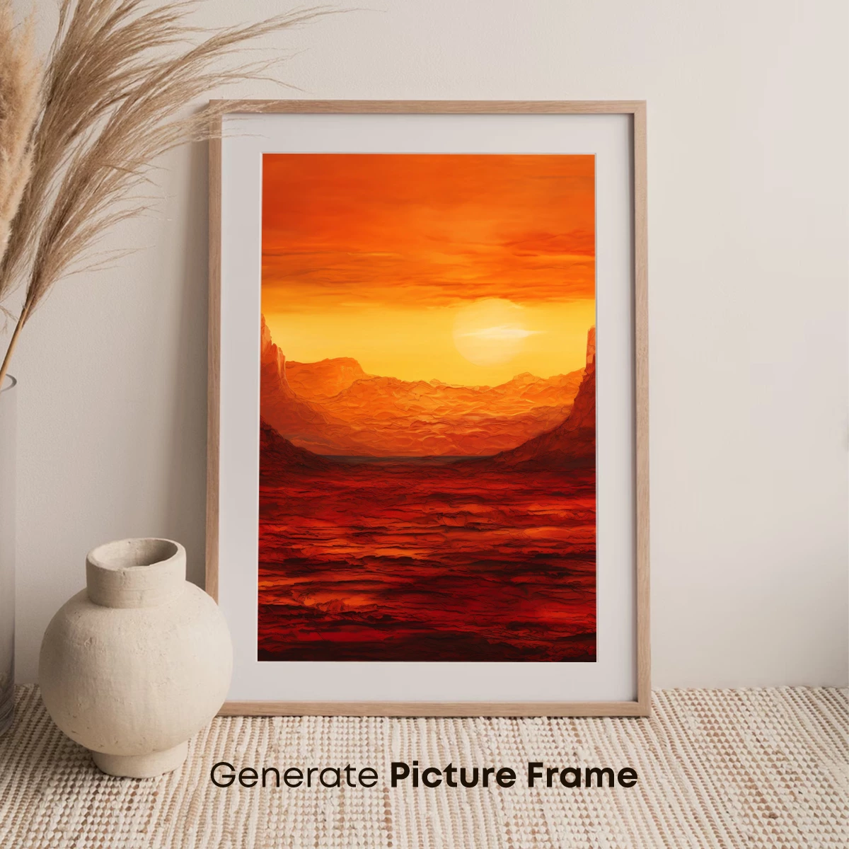 Crimson Canyon Sunset: A Fiery Odyssey - Image 7