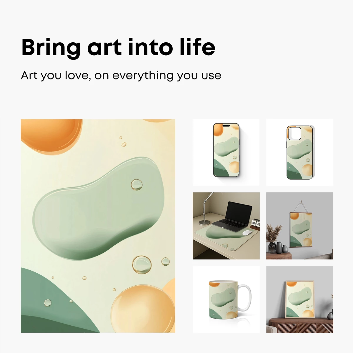 Fluid Forms in Pastel Harmony - Image 2