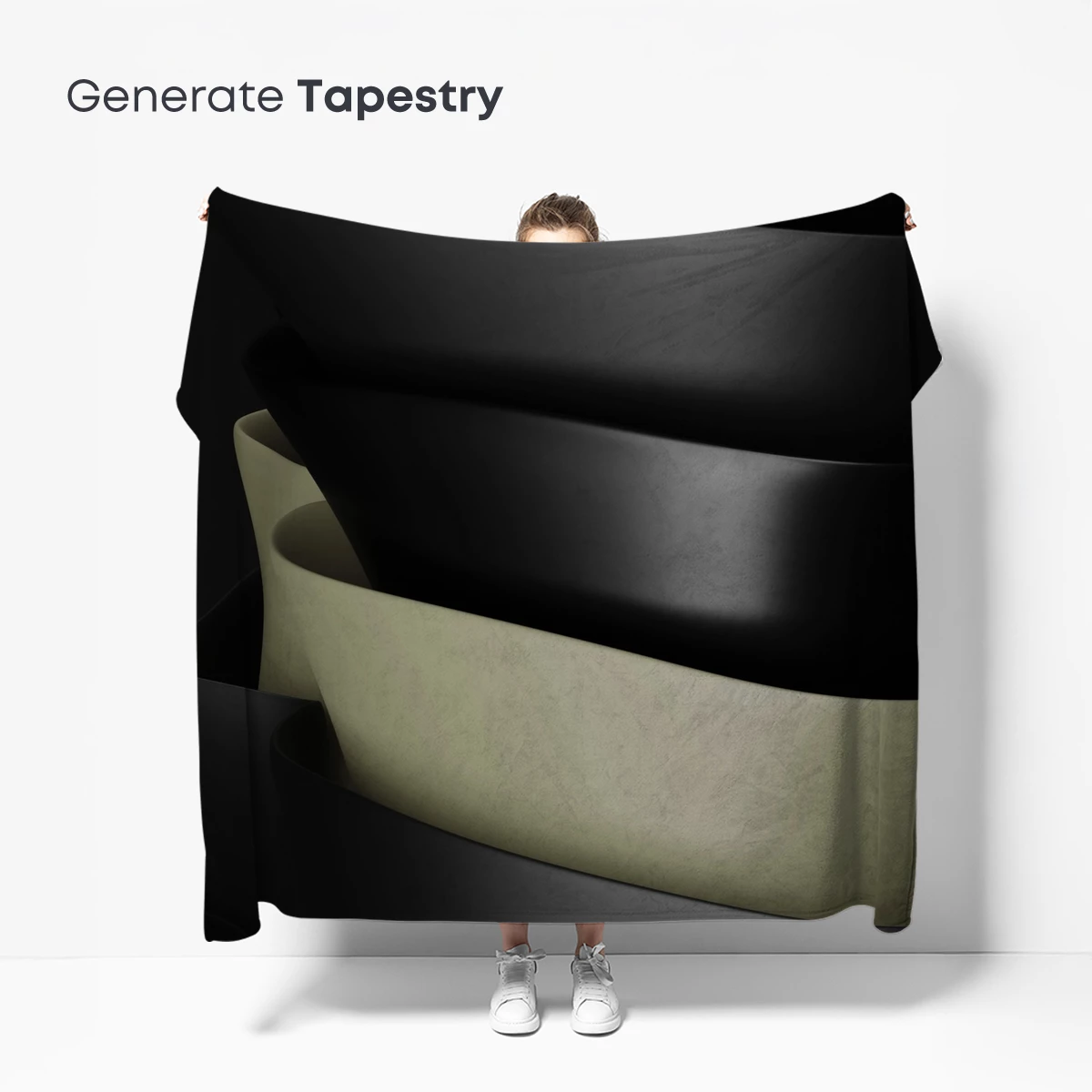 Elegant Black and Cream Spirals: A Study in Contrast - Image 5