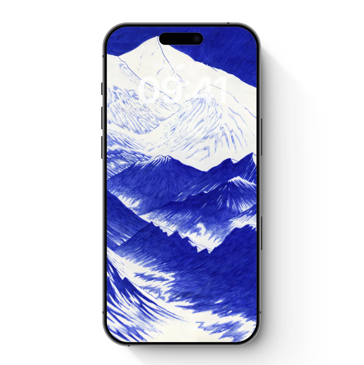 Blue Mountain Odyssey: A Brushstroke Symphony