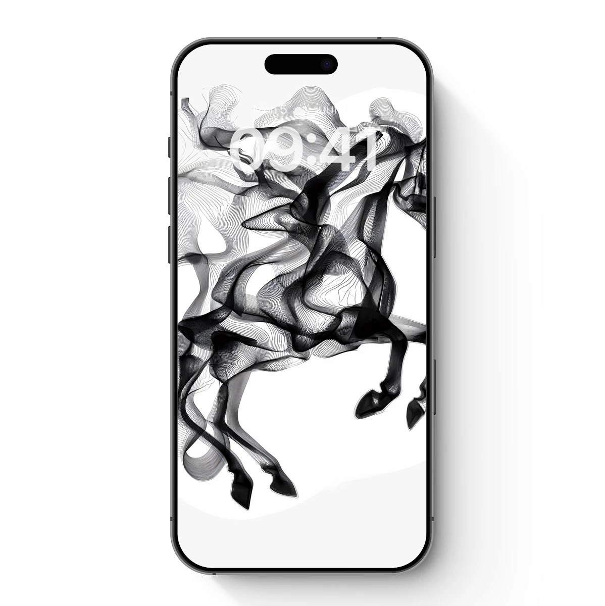 Ethereal Smoke Horse: Dynamic Flow Art