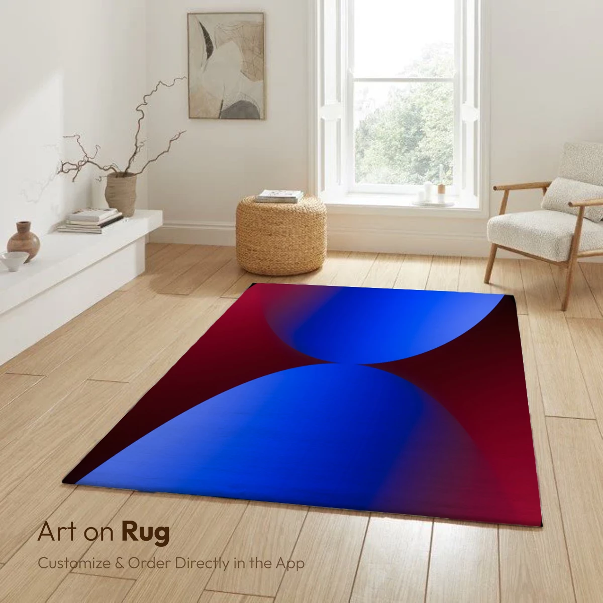 Eclipse of Colors: Blue and Red Fusion - Image 6