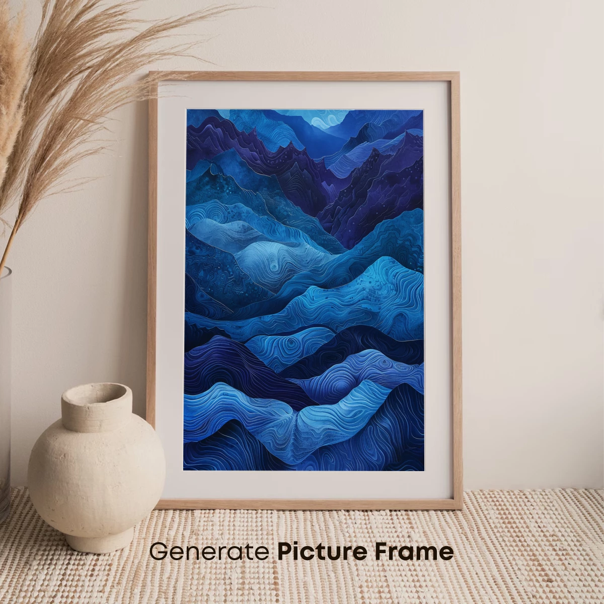 Blue Mountain Rhythms: A Topographic Symphony - Image 7