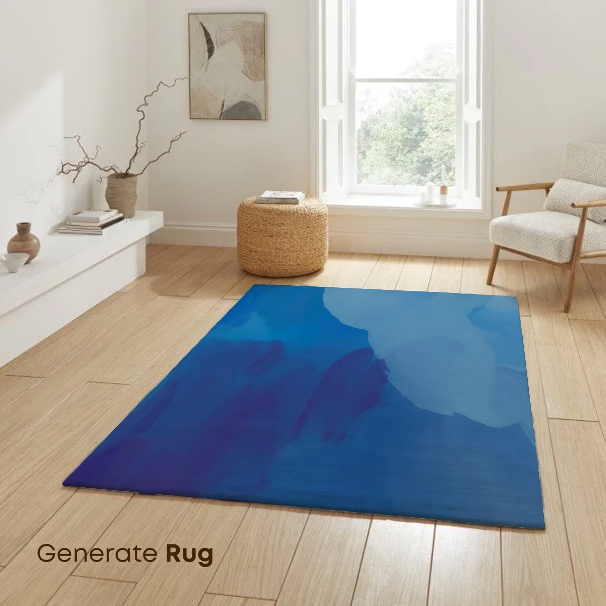 Azure Dreamscape: Abstract Fluidity in Blue Hues - Image 6