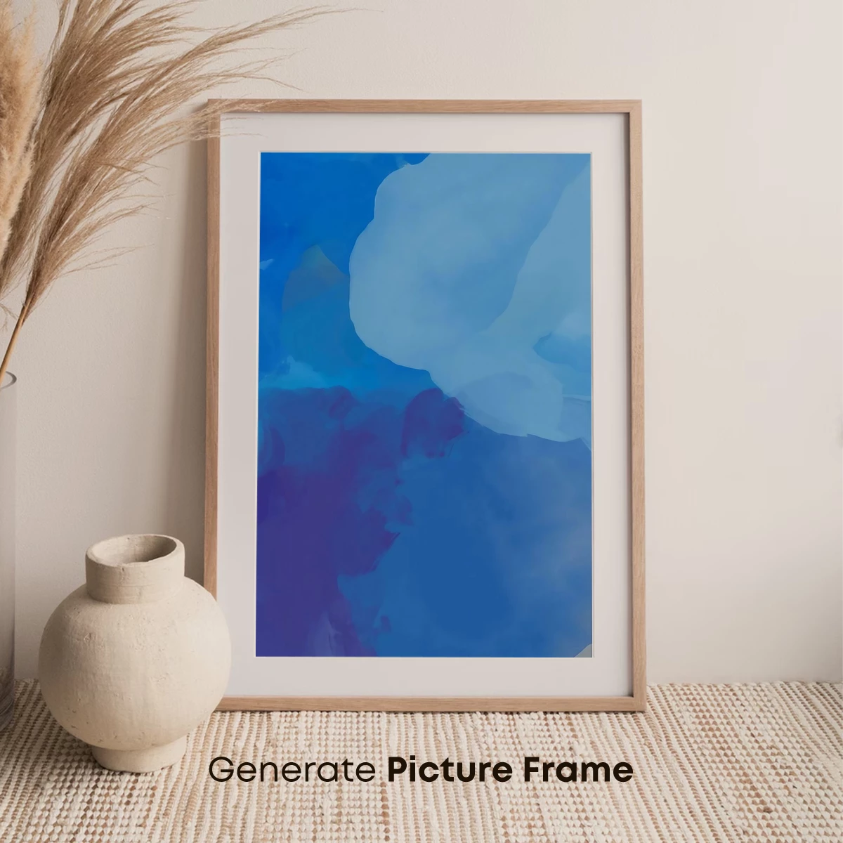 Azure Dreamscape: Abstract Fluidity in Blue Hues - Image 7