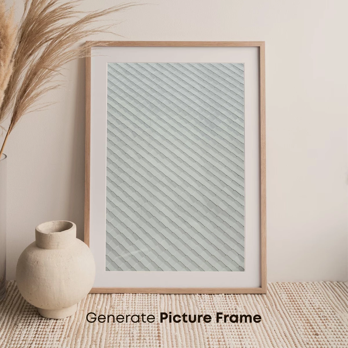 Diagonal Grid Elegance: Geometric Harmony in Soft Tones - Image 7