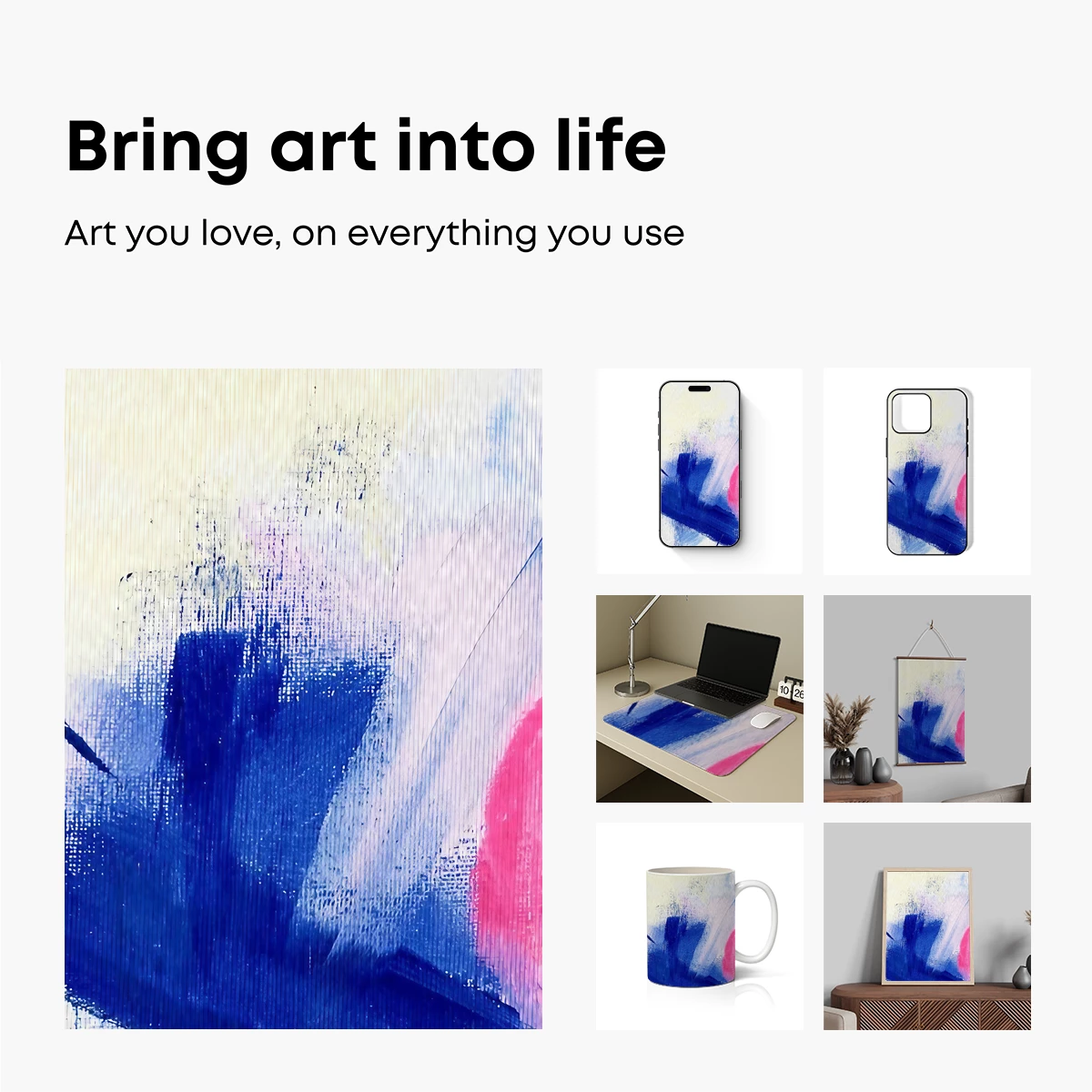 Abstract Urban Pulse: Blue Hues and Red Accents - Image 2