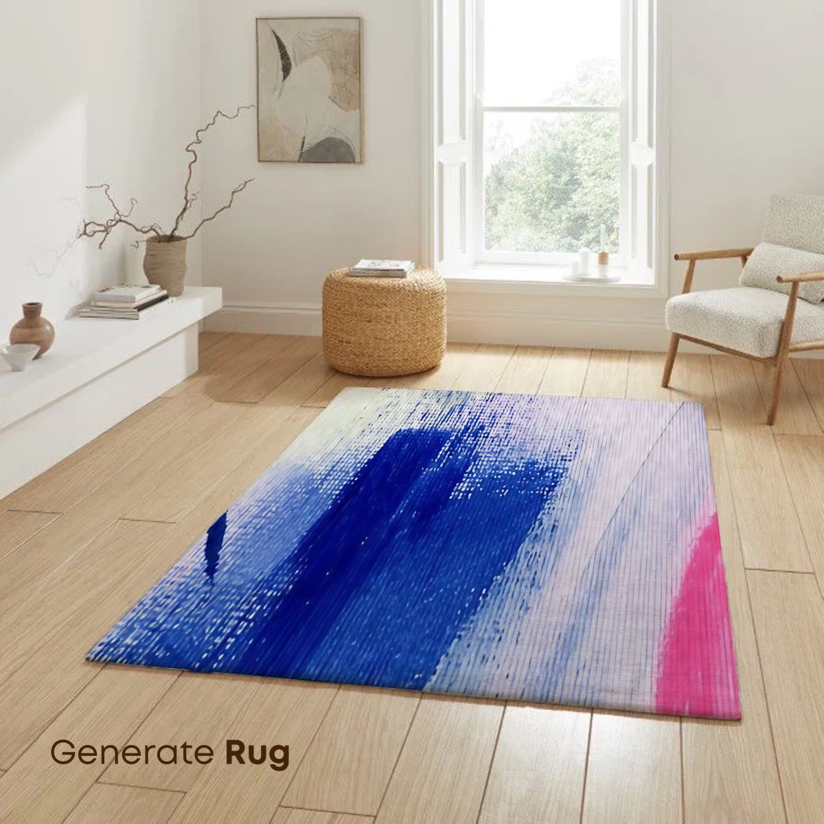 Abstract Urban Pulse: Blue Hues and Red Accents - Image 6