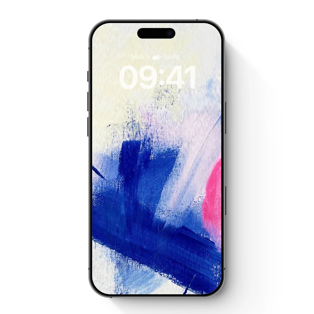 Abstract Urban Pulse: Blue Hues and Red Accents