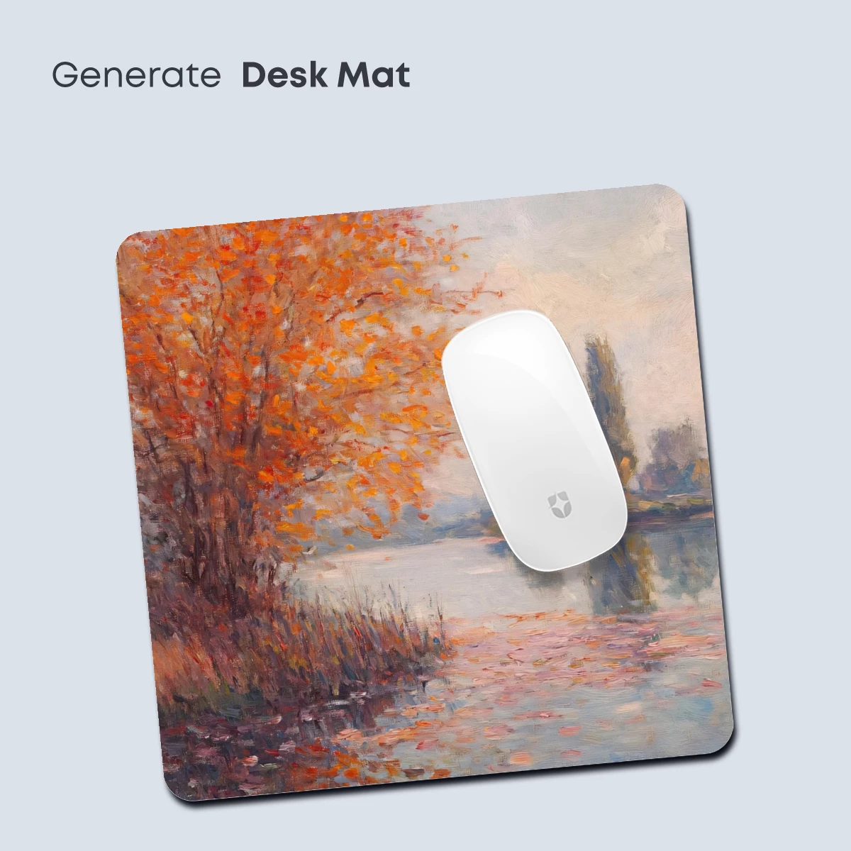 Autumn Reflections: Impressionist Lakeside Serenity - Image 4