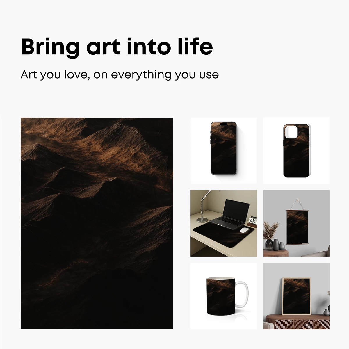 Golden Haze Over Layered Peaks - Image 2