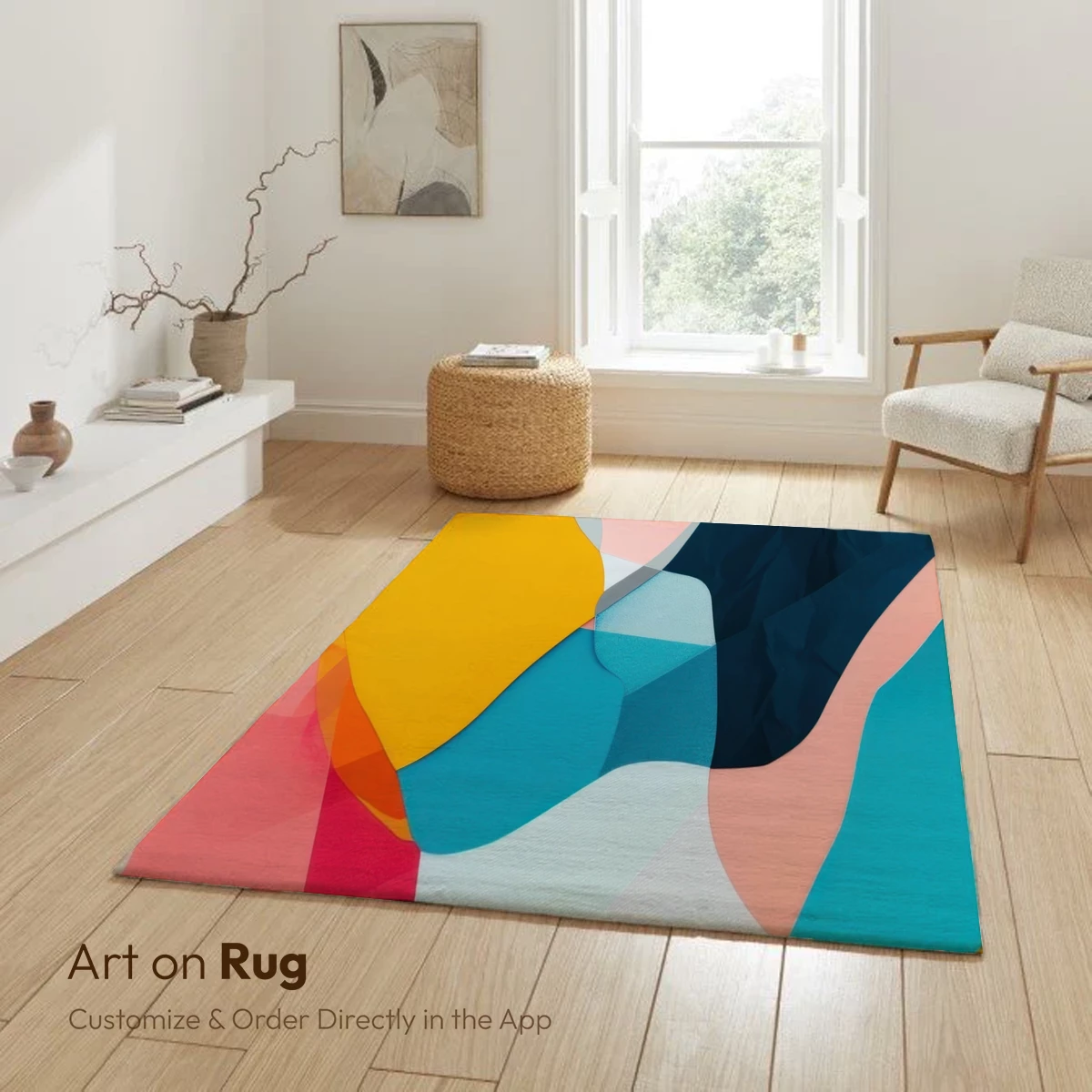 Geometric Symphony in Vivid Hues - Image 6