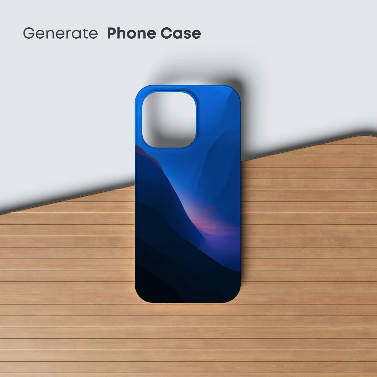 Blue Abyss: Abstract Mountain Odyssey - Image 3