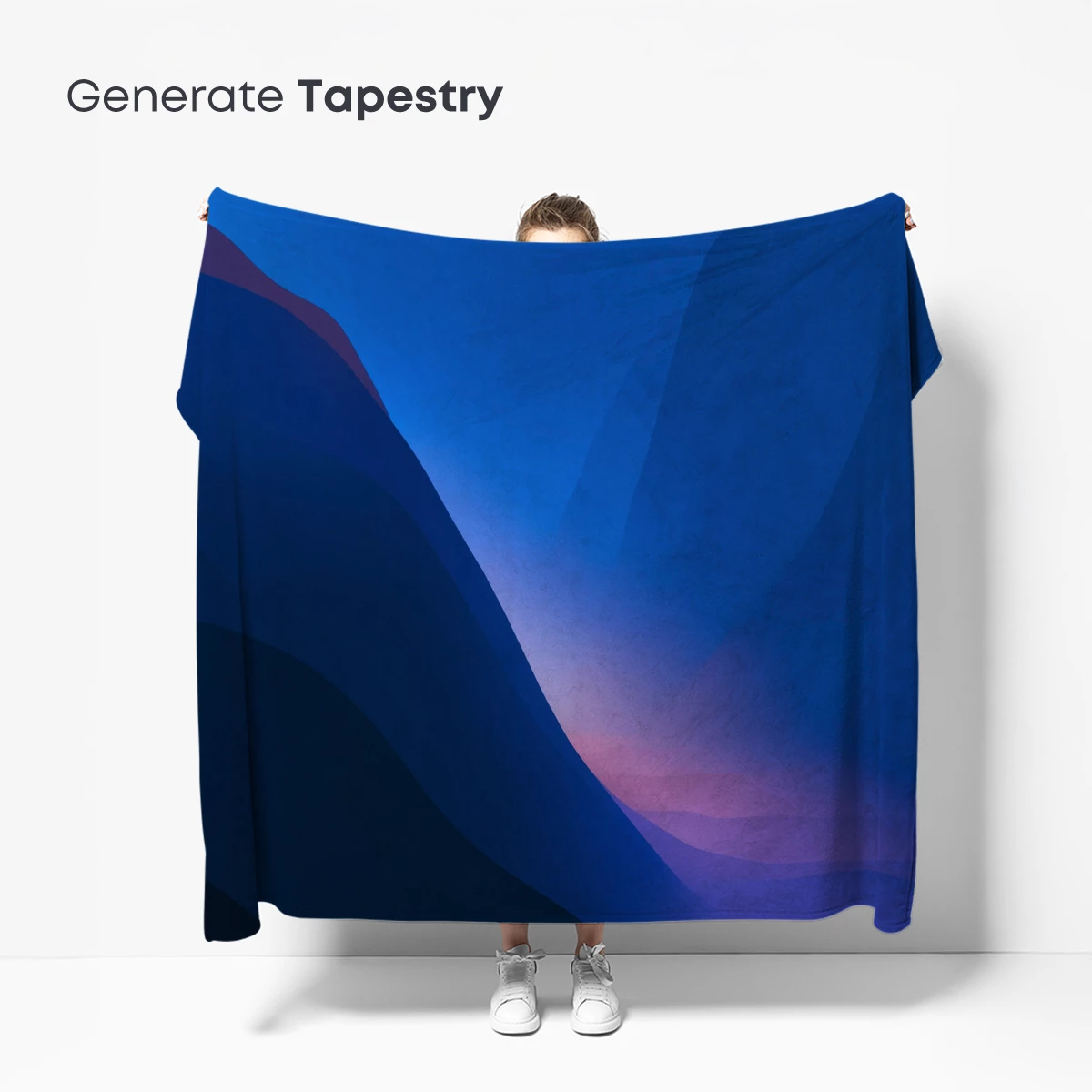 Blue Abyss: Abstract Mountain Odyssey - Image 5