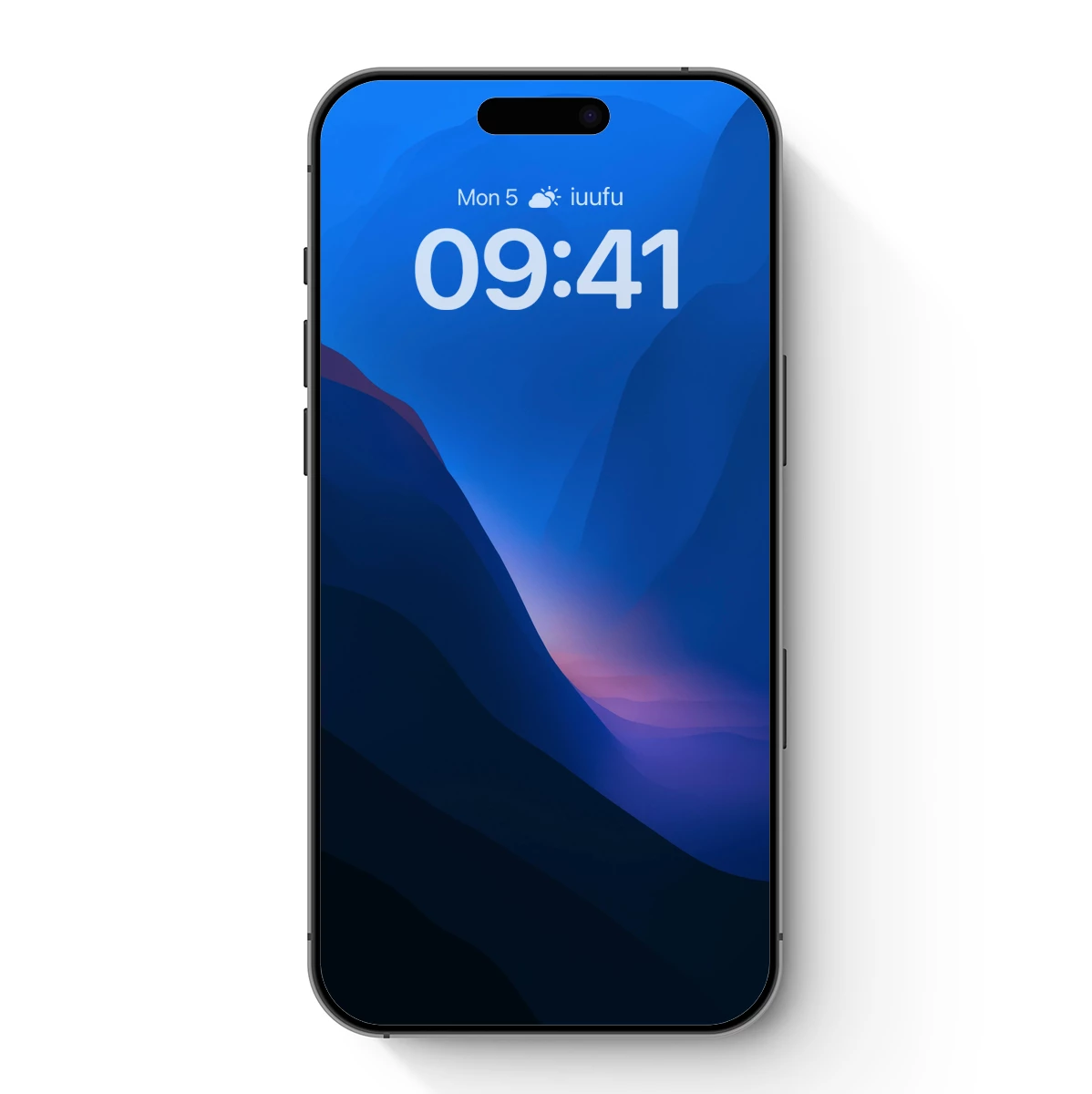 Blue Abyss: Abstract Mountain Odyssey