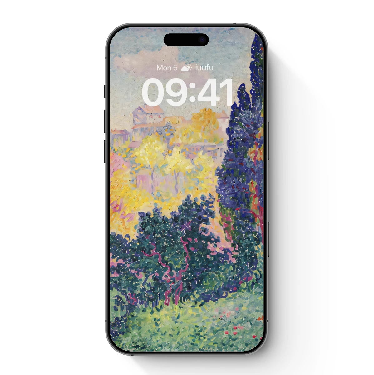 Impressionist Village Glow: Sunlit Trees and Dreamy Skies Impressionist Village Glow: Sunlit Trees and Dreamy Skies