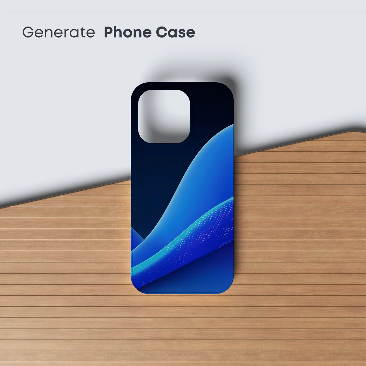 Blue Wave Elegance: Abstract Fluidity - Image 3