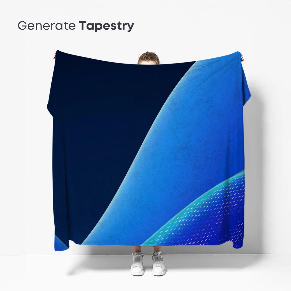 Blue Wave Elegance: Abstract Fluidity - Image 5