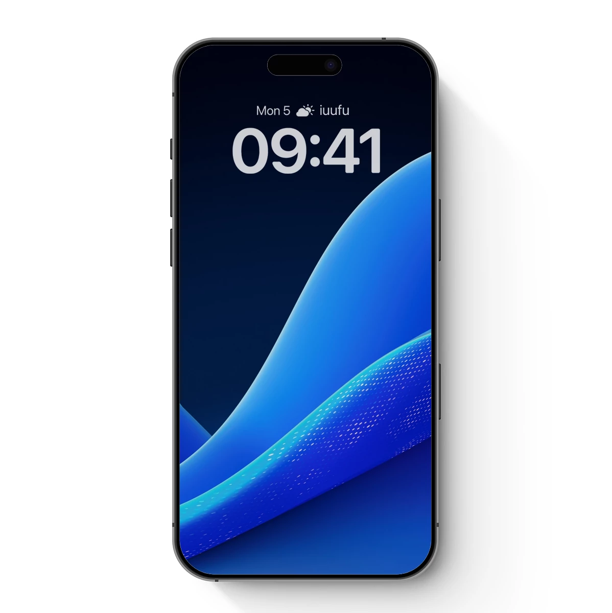 Blue Wave Elegance: Abstract Fluidity