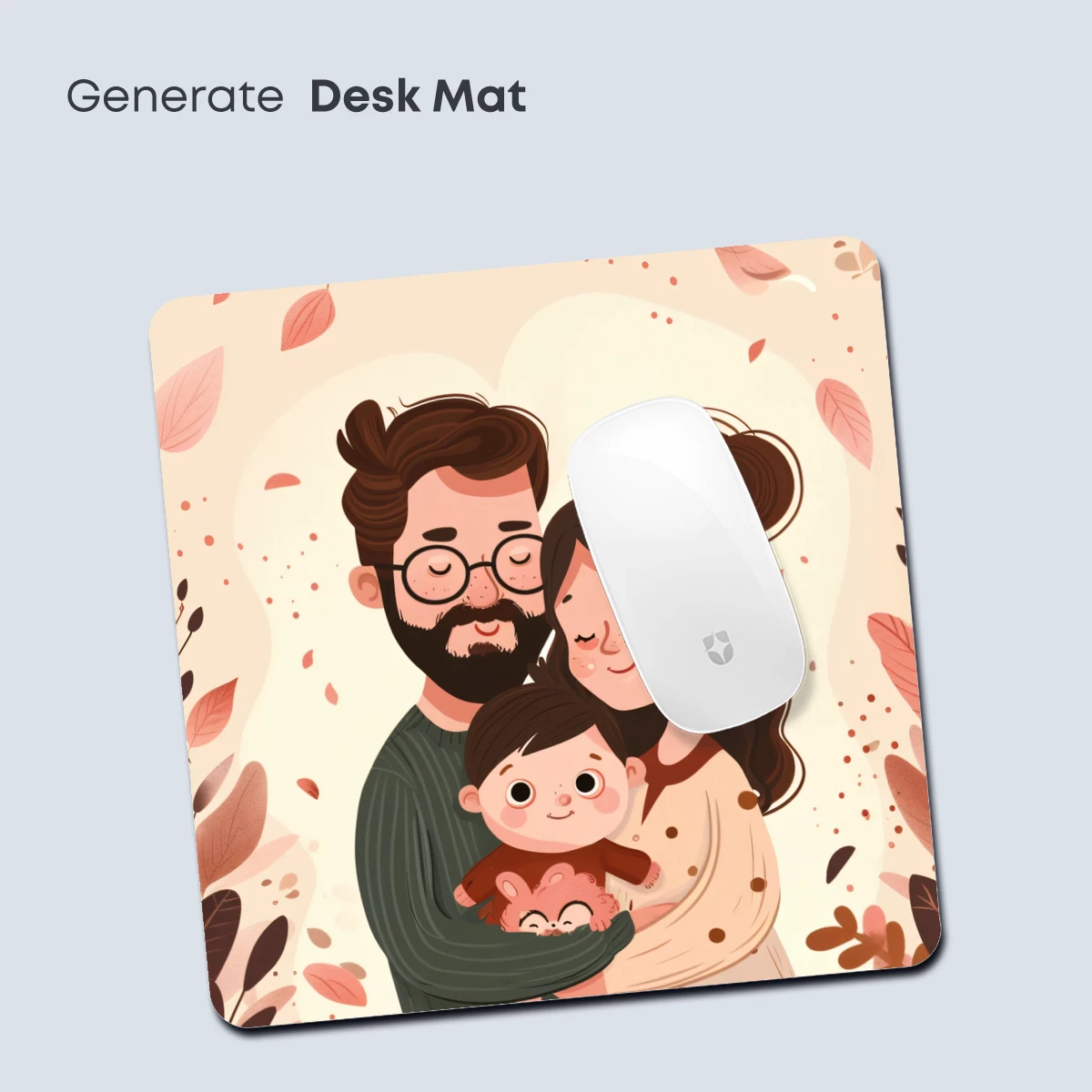 Autumnal Family Bliss: Whimsical Cartoon Harmony - Image 4