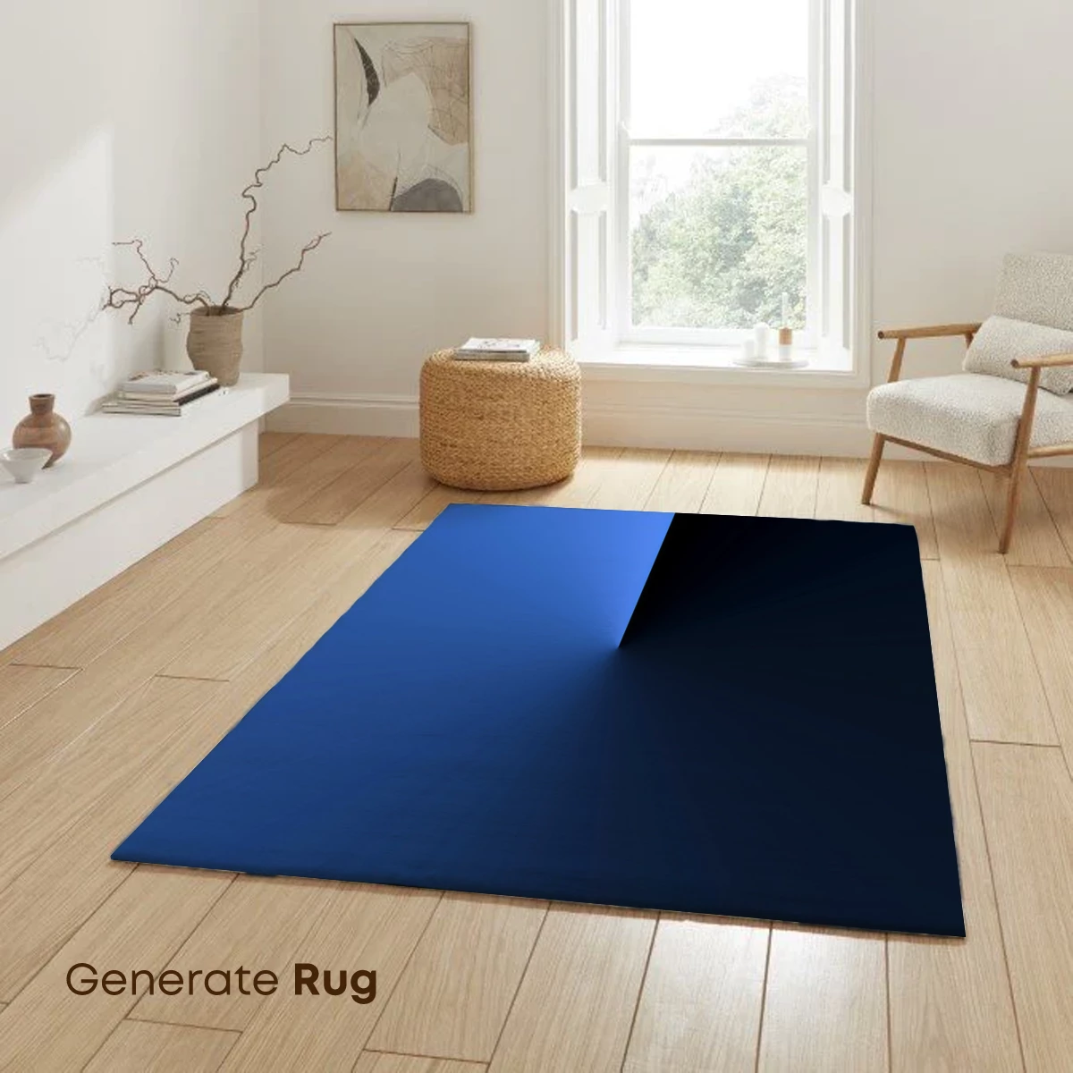 Blue Divide: Shadow and Light Elegance - Image 6