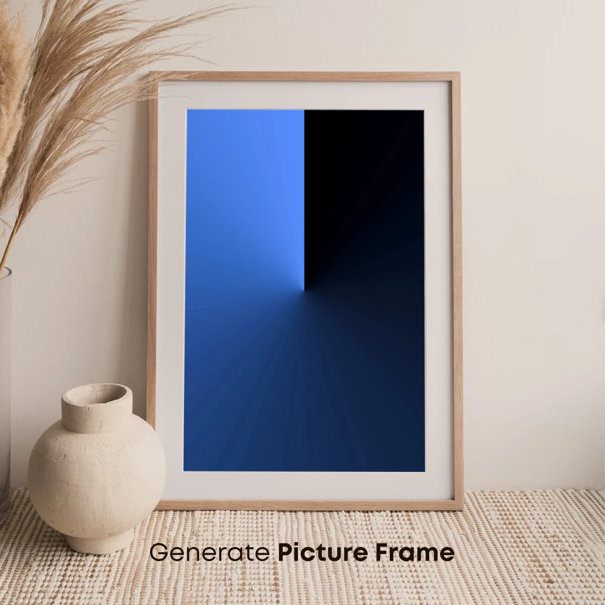 Blue Divide: Shadow and Light Elegance - Image 7