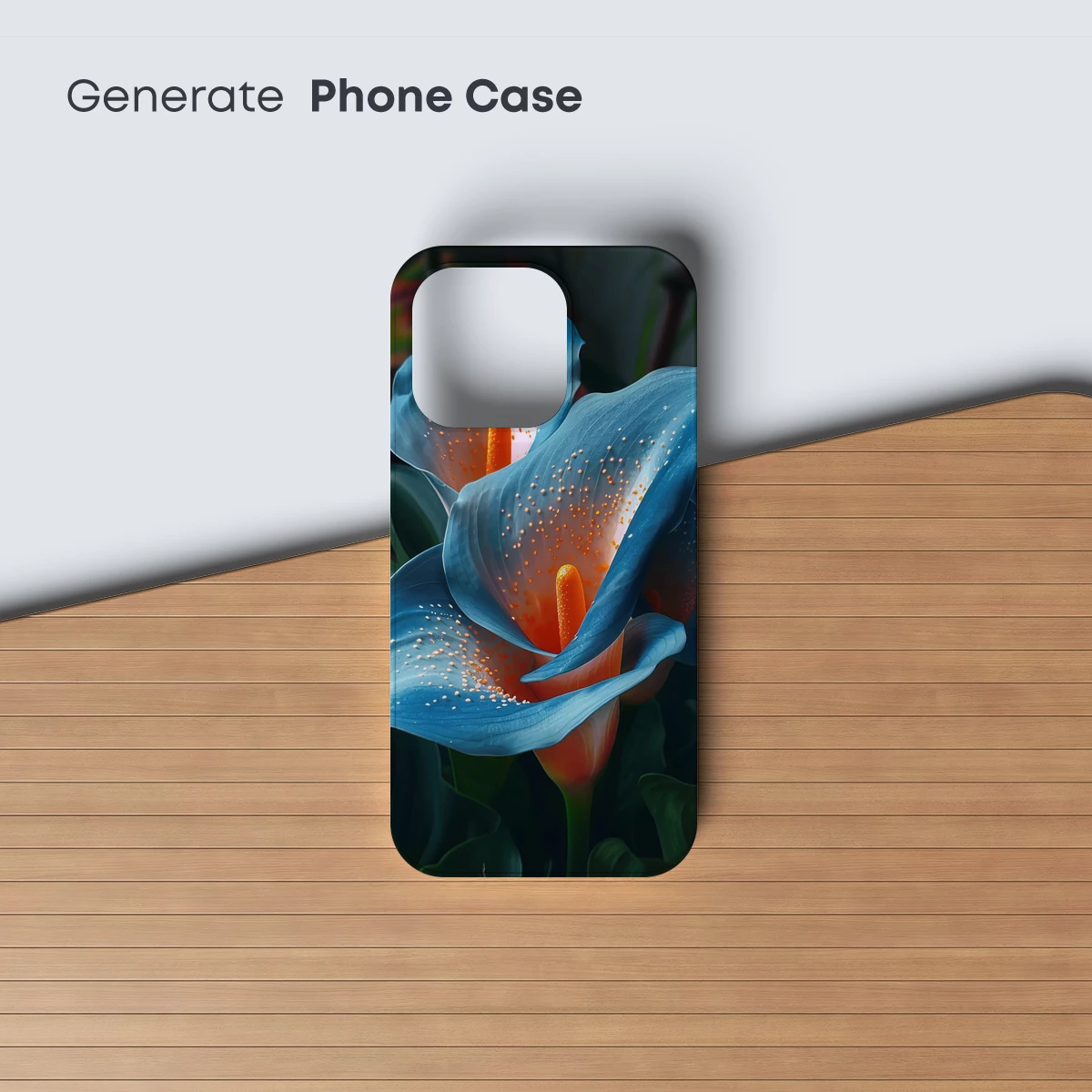 Azure Calla Lilies: Ethereal Bloom in Digital Artistry - Image 3