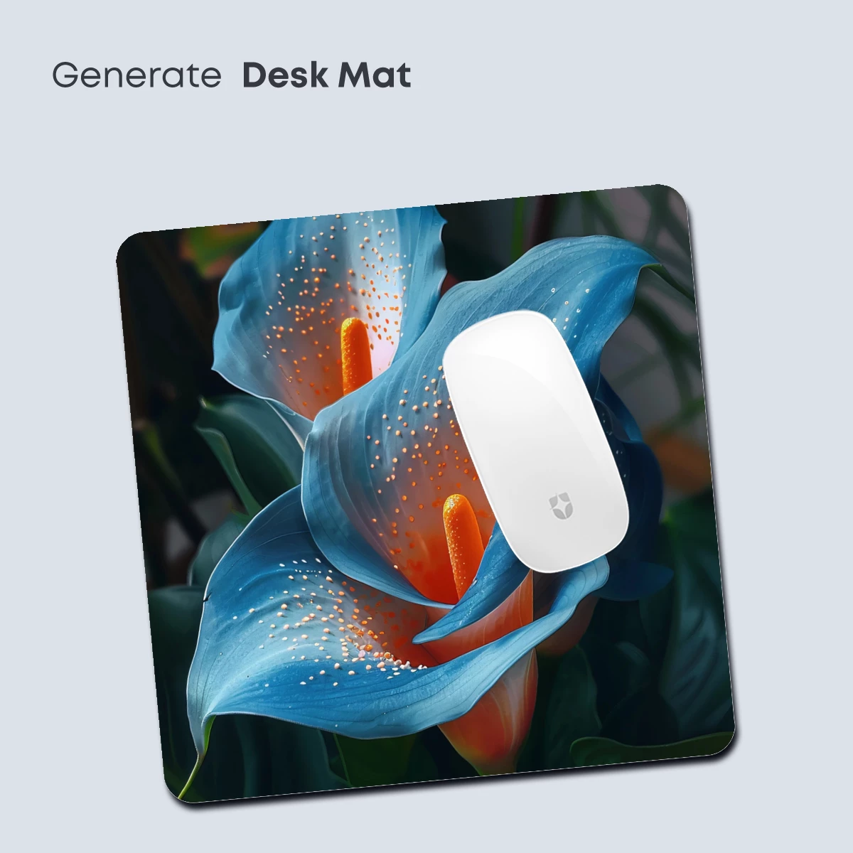 Azure Calla Lilies: Ethereal Bloom in Digital Artistry - Image 4