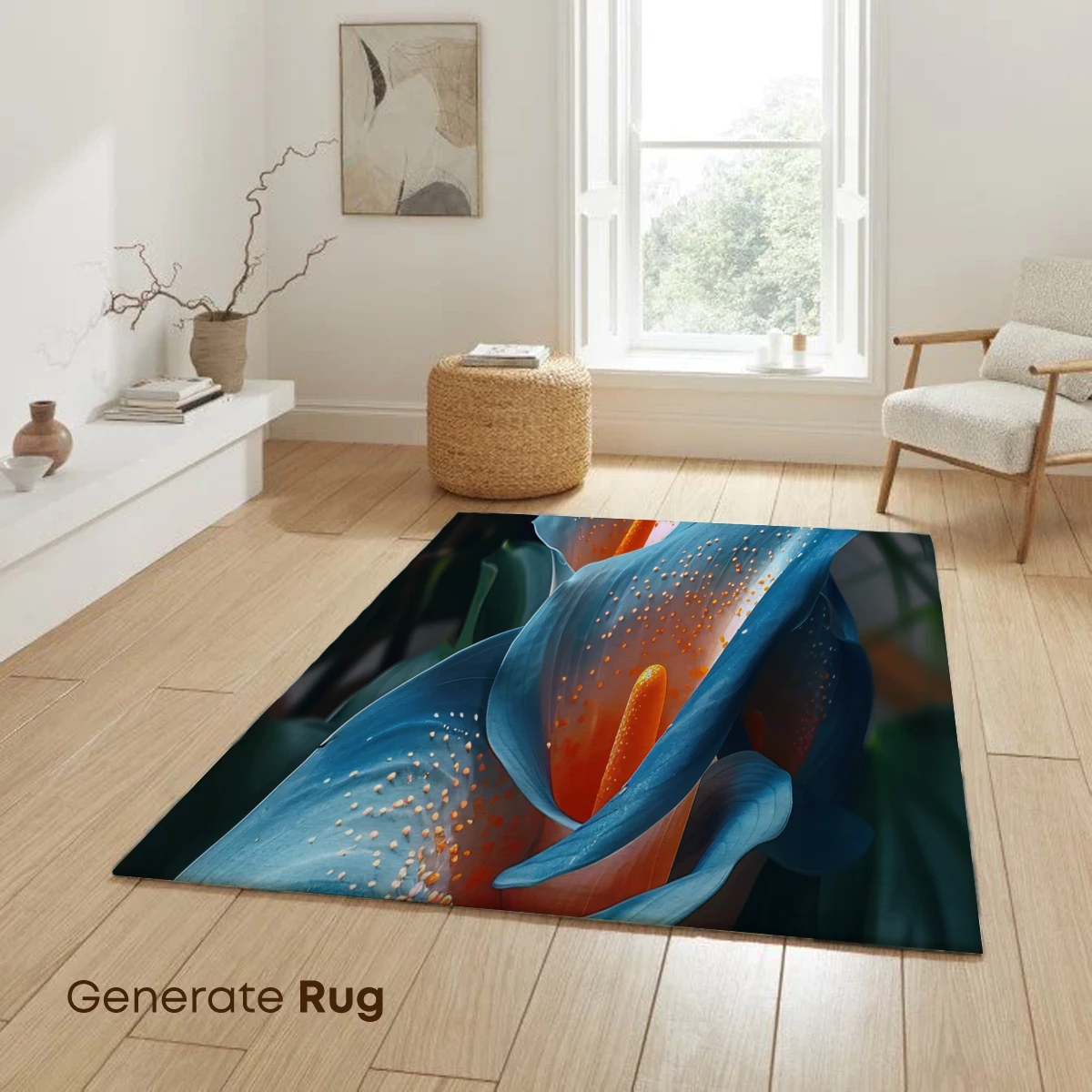 Azure Calla Lilies: Ethereal Bloom in Digital Artistry - Image 6